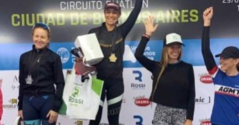 Tercer puesto para Brenda Bernard en el Circuito de Duatloacuten Ciudad de Buenos Aires 