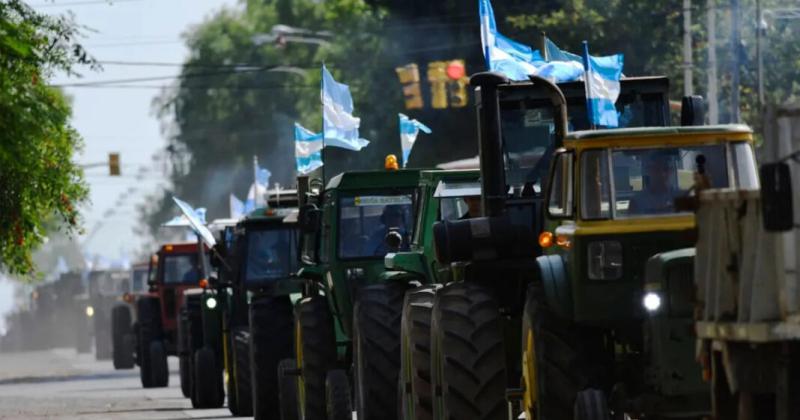 Los productores agropecuarios protestan este miércoles en diversos puntos del país