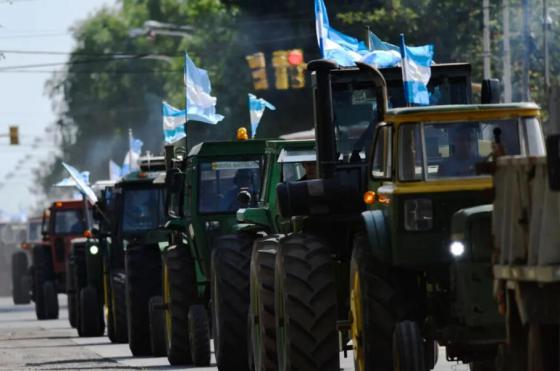 Los productores agropecuarios protestan este miércoles en diversos puntos del país