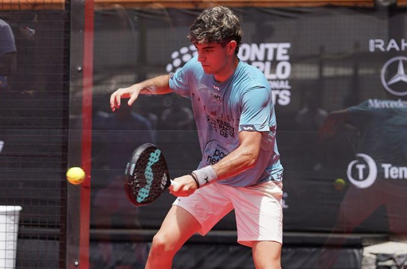 Juani De Pascual en acción en su estreno en el Tenerife Open