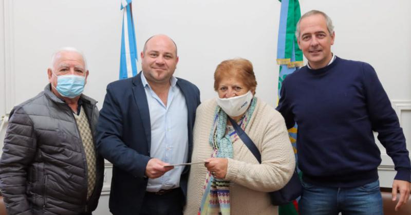 Paolo Bonanno y Matías Mercader hicieron entrega del Fondo de Promoción de la Tercera Edad