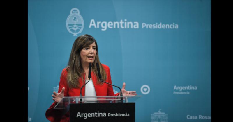 La portavoz presidencial Gabriela Cerruti