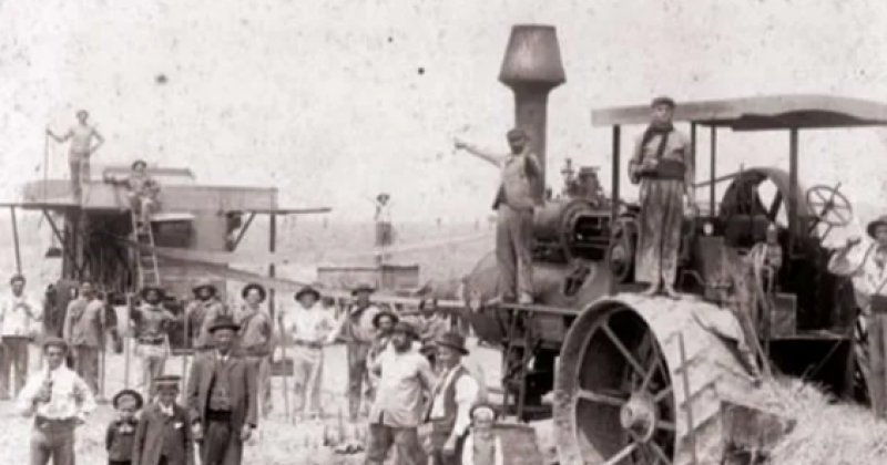 Una imagen de lo que fueron los orígenes de la comercialización de granos en Argentina