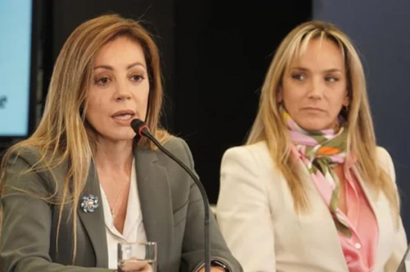 Flavia Royón secretaria de Energía y Malena Galmarini titular de Aysa