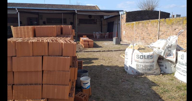 Comenzó la obra de ampliación en la Escuela de Pinzón