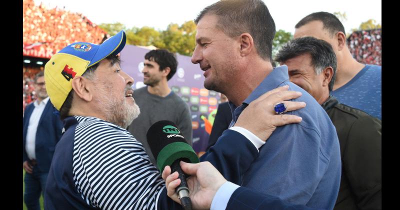 Gustavo Raggio y su encuentro con Diego Maradona en el estadio Marcelo Bielsa