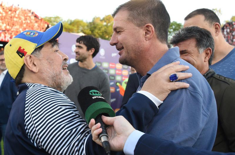 Gustavo Raggio y su encuentro con Diego Maradona en el estadio Marcelo Bielsa
