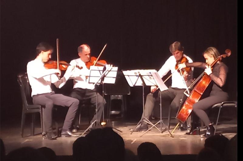 El Cuarteto de Cuerdas Unnoba actuó en la jornada de apertura