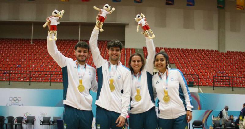 El p�del argentino se bañó en oro en los Juegos Odesur