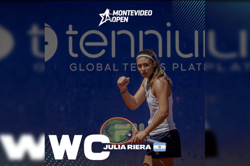 Julia Riera recibió uno de los cuatro wild card para jugar el Montevideo Open