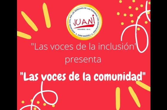 La Asociación Civil Juani Muzzioli invita a la jornada Las voces de la comunidad
