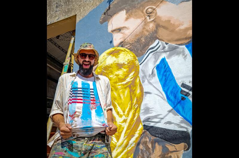 Berna Calabia se confesó un admirador de Messi y de la Selección