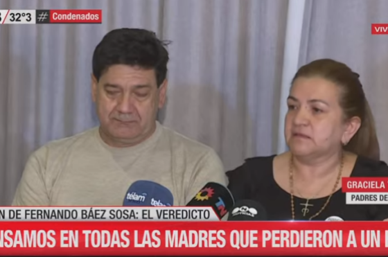Silvino Bez y Graciela Sosa dieron una conferencia de prensa en Dolores a ocas horas de conocerse la condena