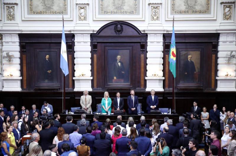 El gobernador Axel Kicillof encabezó este lunes la Asamblea Legislativa bonaerense