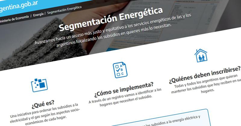 Se deben inscribir todos los argentinos que quieran mantener los subsidios a la energía que hoy reciben en sus hogares