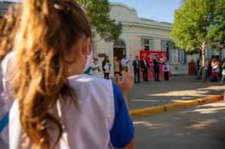 La firma se realizó en Escuela Primaria Nº 15 Nuestra Señora De Las Mercedes del municipio de Morón