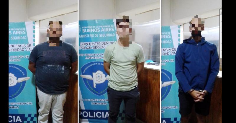 Los tres sujetos detenidos fueron alojados en la sede de la Comisaría Tercera