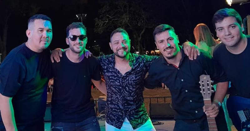 Marcos Emanuel y su banda en la última edición de la Fiesta de la Estaca