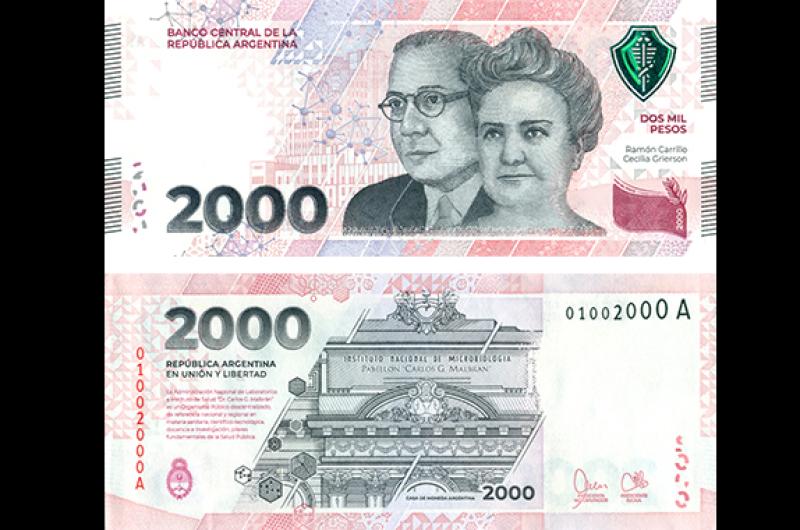 El nuevo billete de 2000 pesos