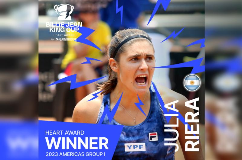 Julia Riera es la segunda argentina en ganar el Heart Award