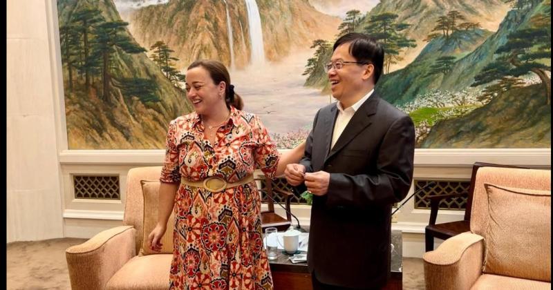 La presidenta de la C�mara de Diputados Cecilia Moreau exhortó a profundizar los lazos bilaterales con China