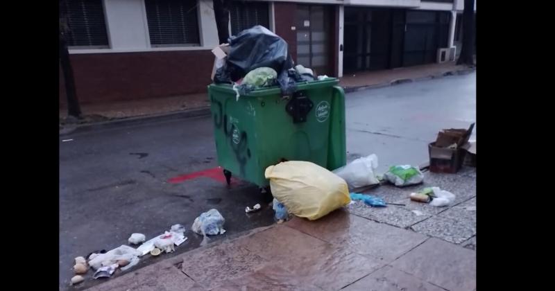 En forma permanente hay residuos ubicados incorrectamente en los contenedores de basura