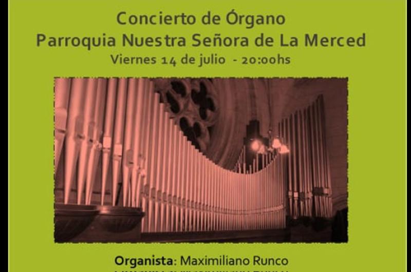 Este viernes en la Parroquia La Merced se desarrollar� un concierto de órgano