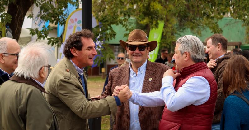 Javier Martínez y Jorge Josifovich se encontraron en el marco de la Exposición Rural el pasado fin de semana