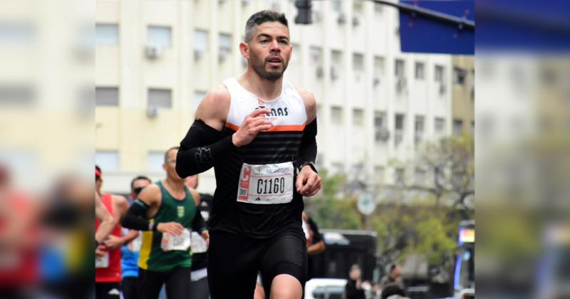 Mariano García cumplió sus metas en su quinta participación en maratón