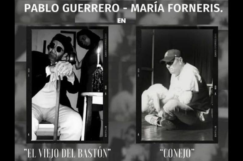 Este viernes se presentan Pablo Guerrero y María Forneris con las obras El viejo del bastón y Conejo