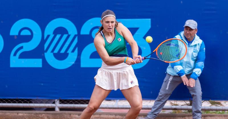 Julia Riera lo dio todo ante la brasileña Pigossi y este domingo buscar su revancha