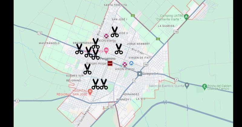 En estos últimos días hubo denuncias en distintos sectores de Pergamino por el robo de los cables del alumbrado público