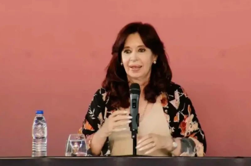 Cristina Fernndez de Kirchner en la conferencia que dio en marzo en Río Negro