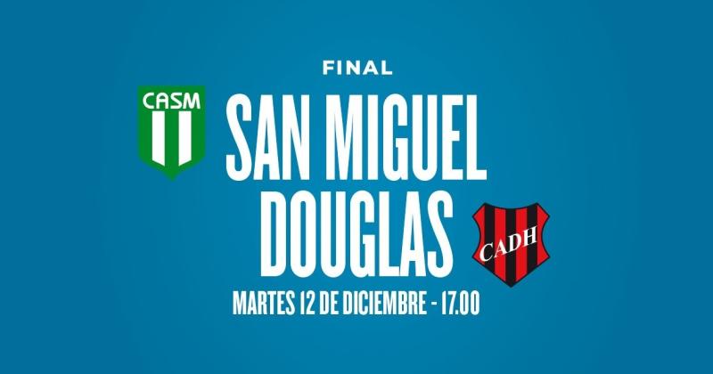 Este martes se confirmó el día horario y estadio del partido entre Douglas y San Miguel