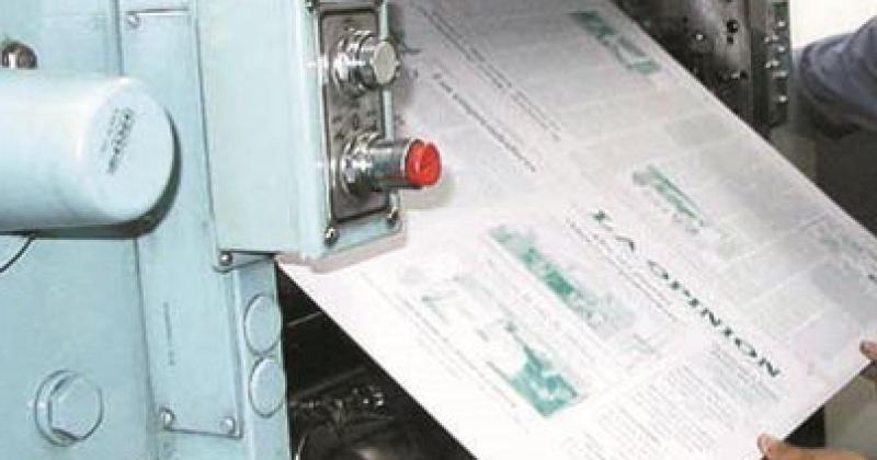 El proceso del diario impreso termina en la rotativa