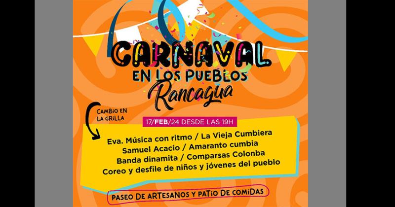 La fiesta carnavalera llegar hoy a Rancagua