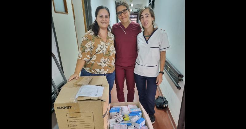 El Hospital de Salto los Caps de Fontezuela y Urquiza y personas de Chaco recibieron la donación de medicamentos