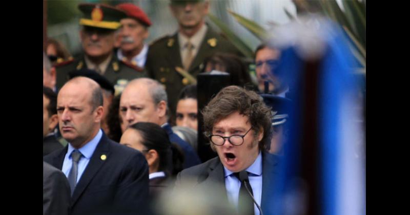 Milei lanzó su ya clsico grito de Viva la libertad carajo en el cierre del acto ocasión en la que también destacó la figura del ex mandatario Julio Argentino Roca
