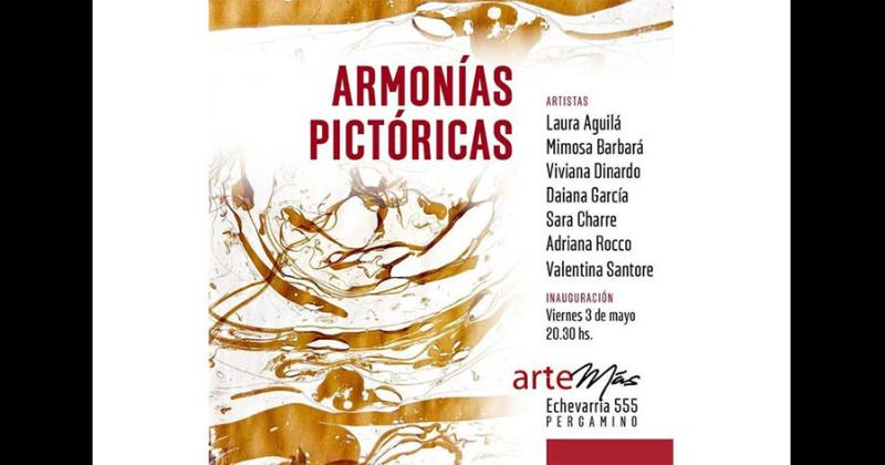 Este viernes en Galería ArteMs se habilita la muestra colectiva Armonías pictóricas