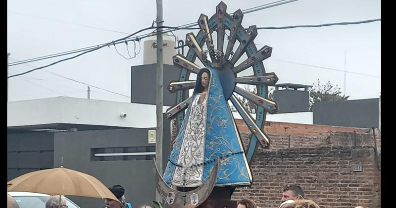 En honor a la Virgen patrona de Argentina el domingo se realizó una peregrinación y posterior festividad