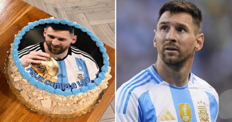 El capitn de la selección argentina eligió la torta de la panadería de pergaminenses en New Jersey