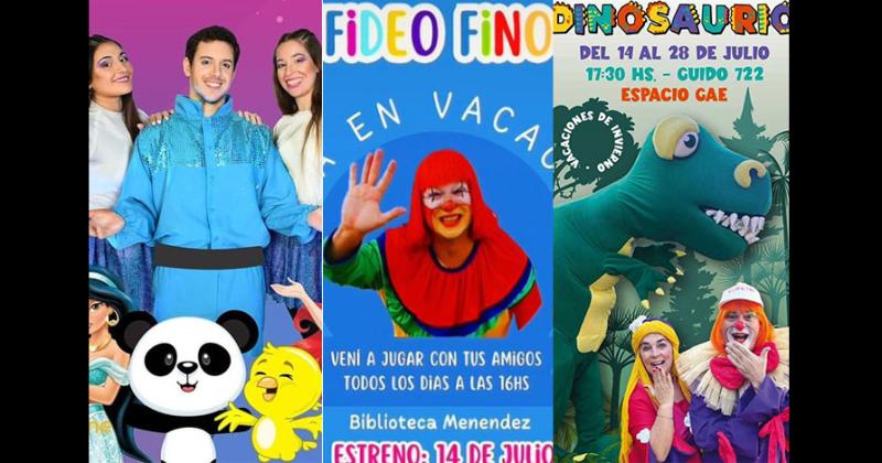 Viaje a las estrellas Fiesta en vacaciones y Dinosaurio- tres propuestas que comienzan hoy