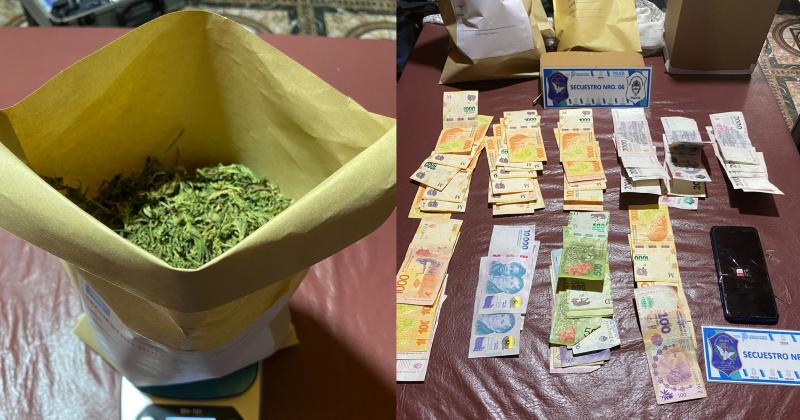 En los distintos allanamientos secuestraron marihuana dinero y teléfonos celulares de los sospechosos