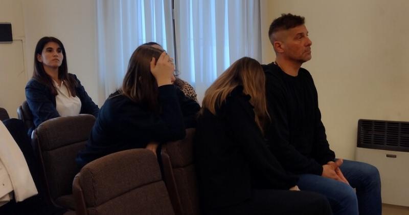 La familia Liguori durante una de las audiencias del juicio