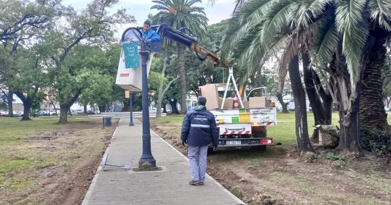 Es permanente el trabajo del rea de Servicios Públicos en el mantenimiento de los espacios verdes que tiene Pergamino