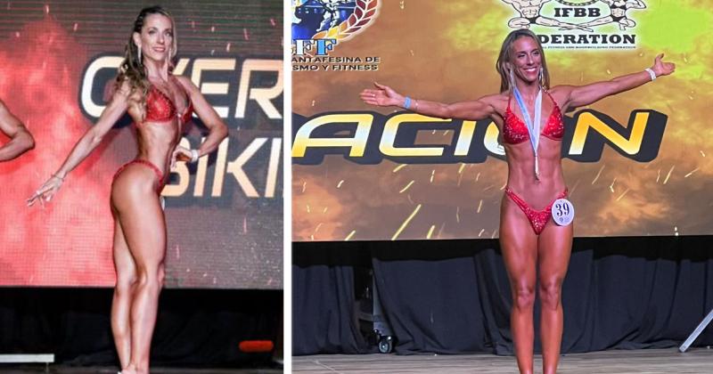 María Virginia Gómez logró cuatro primeros puestos en sus dos primeros torneos de fitness