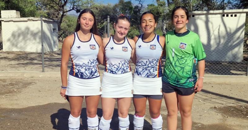 Las cuatro pergaminenses que integran el seleccionado Sub 14 de AHO