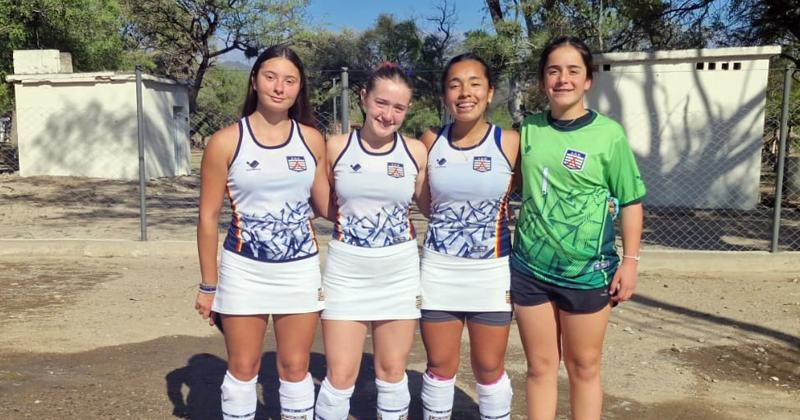 Las cuatro pergaminenses que integraron el seleccionado Sub 14 de AHO