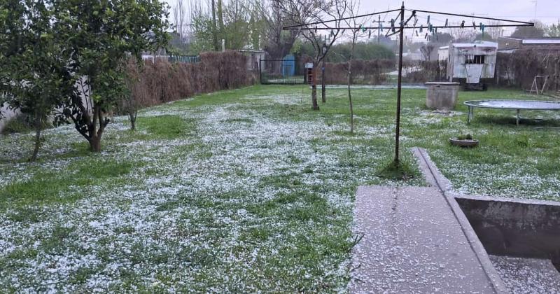 En la zona urbana de Conesa cayó piedra