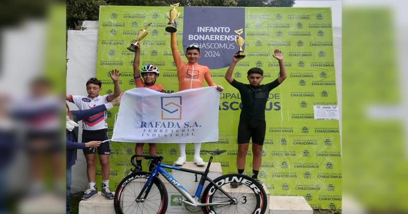 Juliano Almeida se subió al primer escalón del podio por quinta vez en el Campeonato Infanto Bonaerense 2024